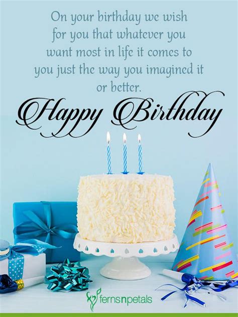 30 Best Happy Birthday Wishes Quotes And Messages Ferns N Petals