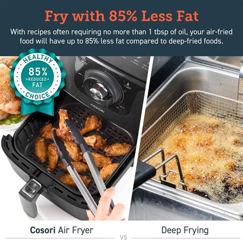 Air Fryer 58qt Electric Hot Xl Air Fryers Oven Oilless Cooker With Deluxe Temperature Knob