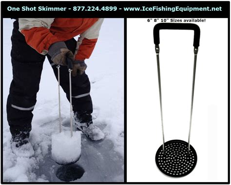 One Shot Ice Skimmer Pro Edition - Ice Fishing Scoop - Ice Fishing ...