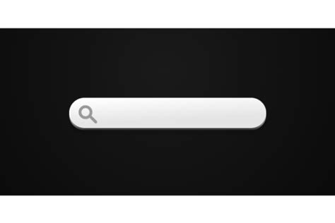 Minimal Blank Search Bar On Black Backgr Graphic By Muhammad Rizky