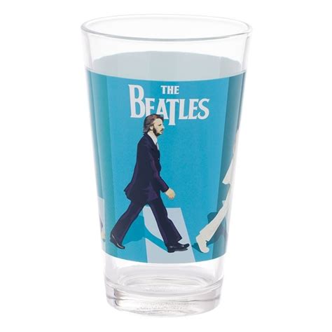 Beatles Drinkware Abbey Road 4 Pc Glass Set Beatles Fab Four