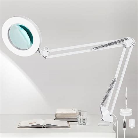 Lampe Loupe Led X Lampe De Bureau Loupe Avec Pince Bras Pivotant