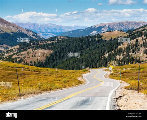 Highway 82 At Independence Pass Near Aspen Colorado Rocky Mountains