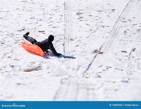 Sledding Accident Stock Photo Image 12884350