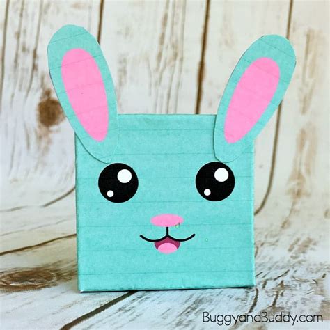 Easter Craft for Kids: DIY Bunny Box with Free Template - Buggy and Buddy