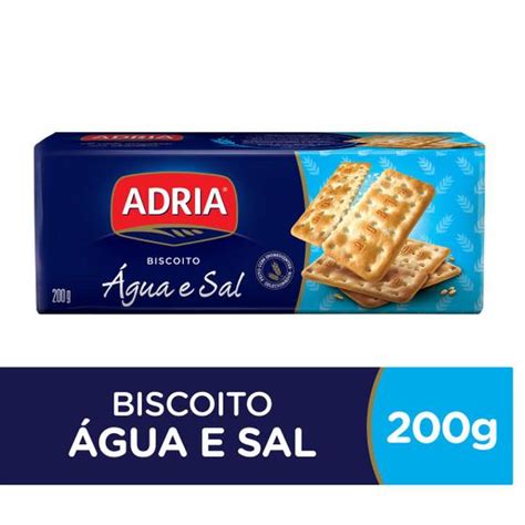 Biscoito Adria Agua E Sal