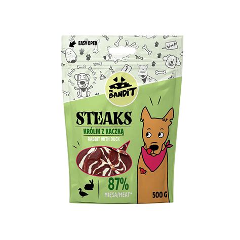 STEAKS królik z kaczką Przysmaki Mr Bandit Sklep