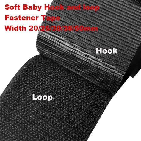 Width Mm Soft Baby Hook And Loop Fastener Tape Safe Baby