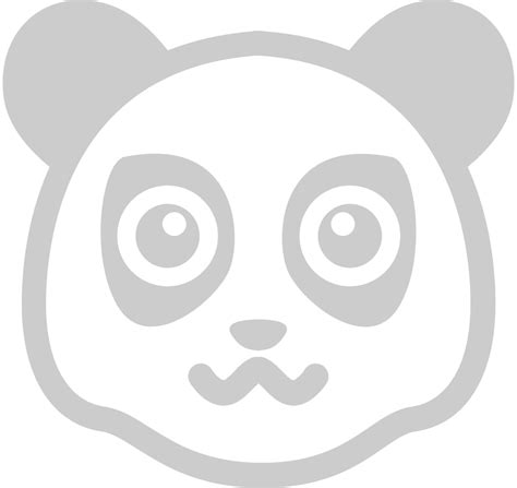 Panda Face 36660666 Vector Art At Vecteezy