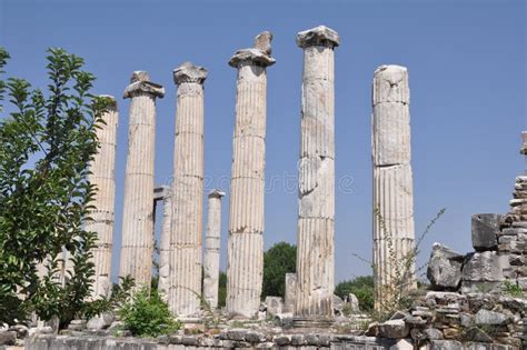 Aphrodisias Templo Del Aphrodite Turquía Foto de archivo Imagen