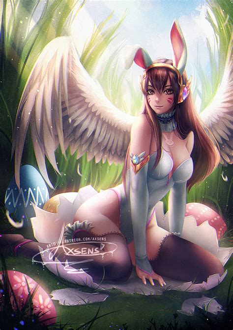 Easter Bunny DVa By Axsens Hentai Foundry