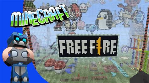 Free Fire Logo Pixel Art Minecraft Tutorial Como Hacer Logo De Free