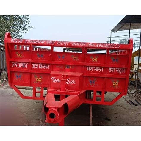 Hp Mild Steel Hydraulic Tractor Trolley At Rs Gonda Id