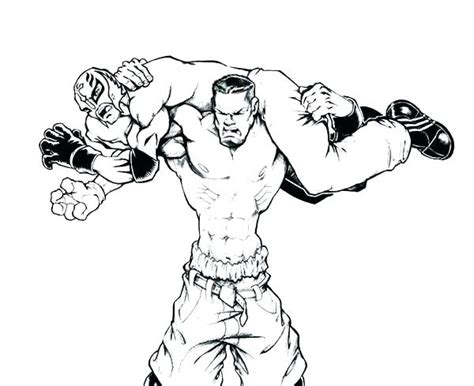 Wrestling Coloring Pages At Free Printable Colorings