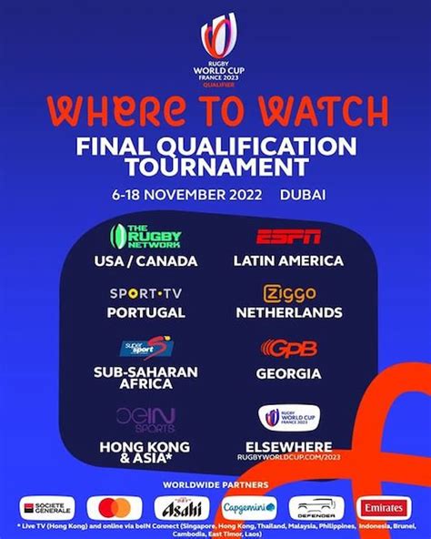 Broadcast & Streaming - RWC 2023 Final Qualification Tournament ...