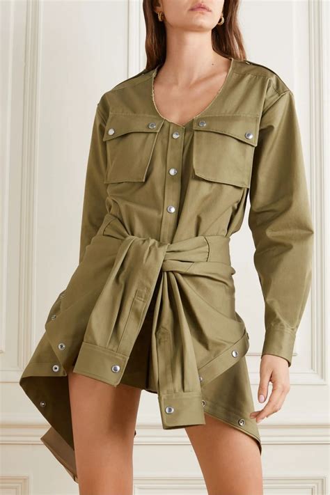 Alexander Wang Military Green Army Green American Workwear Playsuit