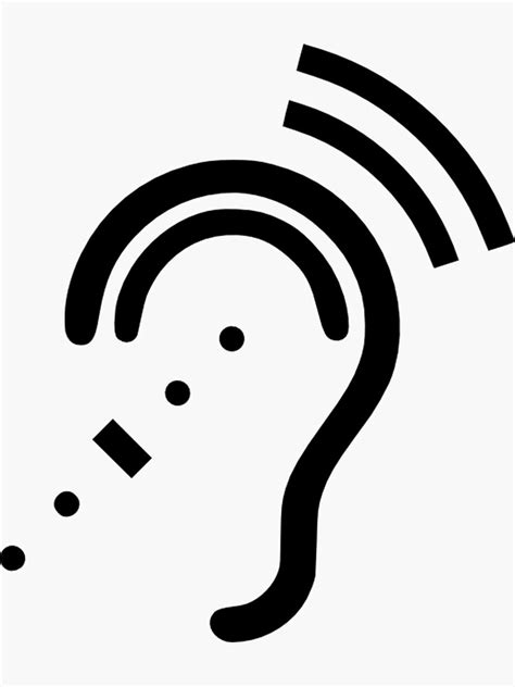 Logo Assistive Listening Device Hearing Sticker For Sale By Fofa