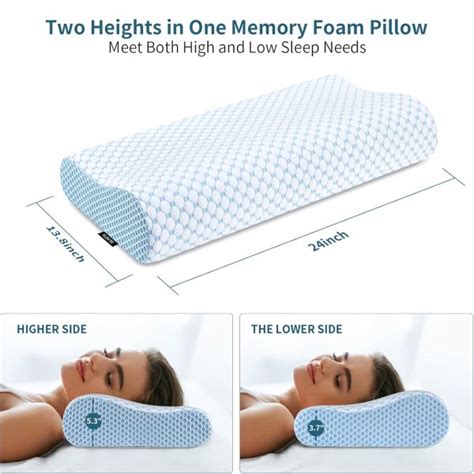 Memory Foam Neck Pillow - Ergonomic Support Pillow