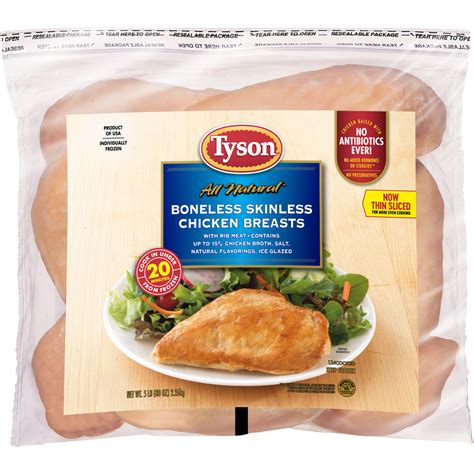 Tyson Chicken Breasts Boneless Skinless Clean Eating