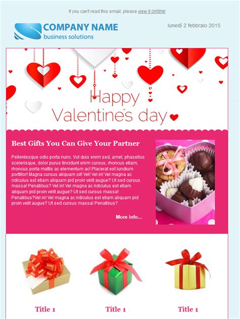 18 13 Free Valentines Day Email Templates