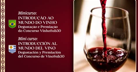 Minicurso Introdução ao mundo do vinho Degustação e Premiação do