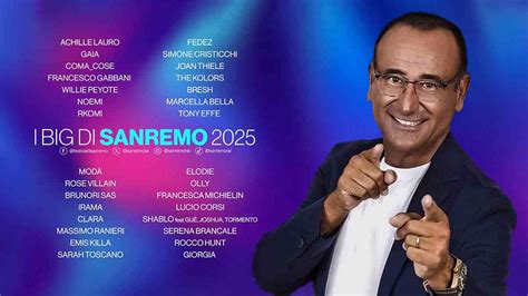 Sanremo 2025 I Titoli Delle Canzoni Dei 30 Big In Gara VIDEO SPYit