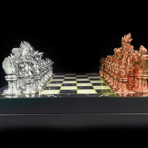 Super Anime Characters Chess Set With Chessboard Silver Etsy