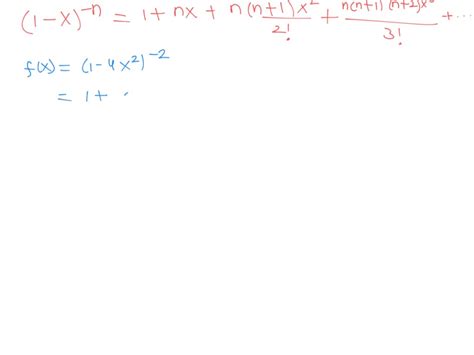 Solved Problem 5 3 Points Use The Binomial Theorem To Find The Power Series Expansion Of The