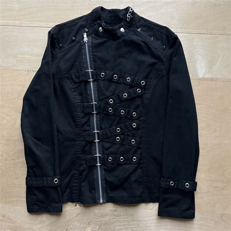 Tripp Nyc Vintage Tripp NYC Straight Jacket M Black Full Zip Grunge ...