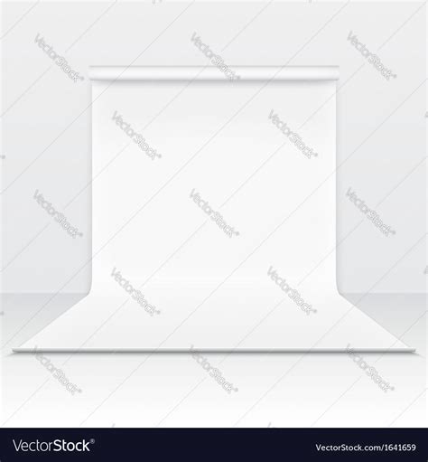 White paper studio backdrop Royalty Free Vector Image