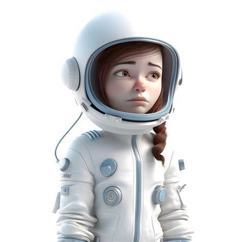 Space Explorer Girl D Cute Astronaut Character Png Transparent