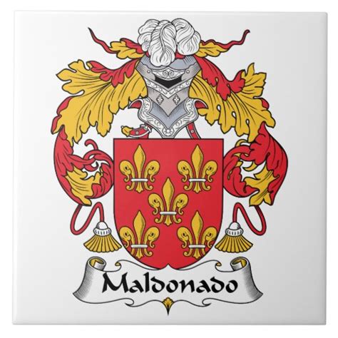 Maldonado Family Crest Tile | Zazzle.com