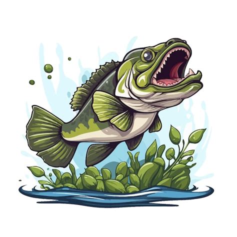 Premium Vector Professional Bass Fish Clipart