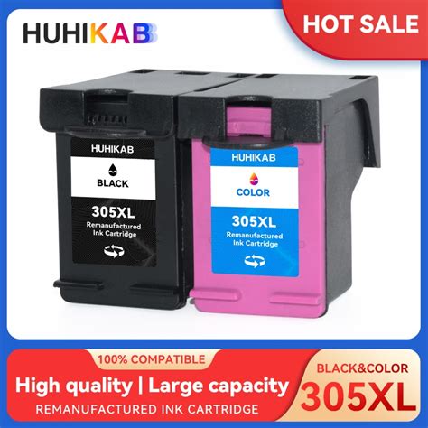 HUHIKAB Cartucho De Tinta Para Impresora HP 305 XL Recambio De Tinta