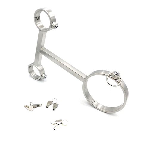 Press Lock Sesign Stainless Steel Bondage Yoke Pillory Hot Sex