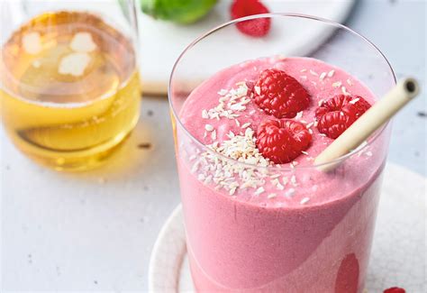 Himbeer Kokos Smoothie Frisch Gekocht