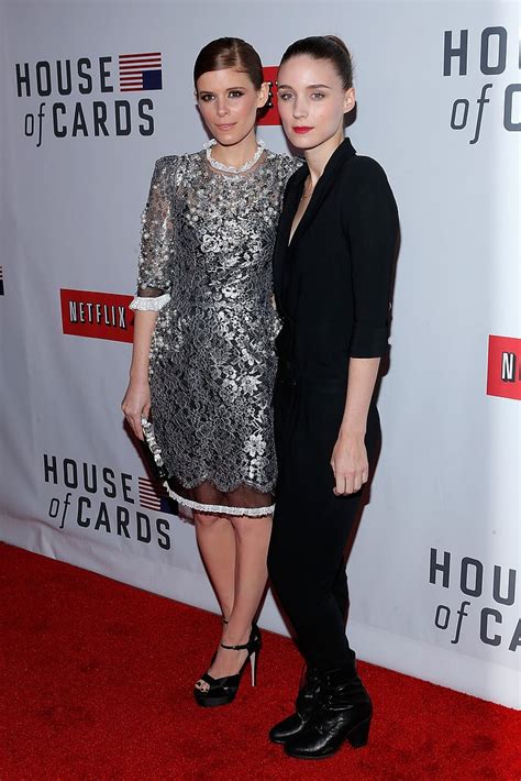 Pics Rooney And Kate Mara Together House Of Cards Premiere Popsugar