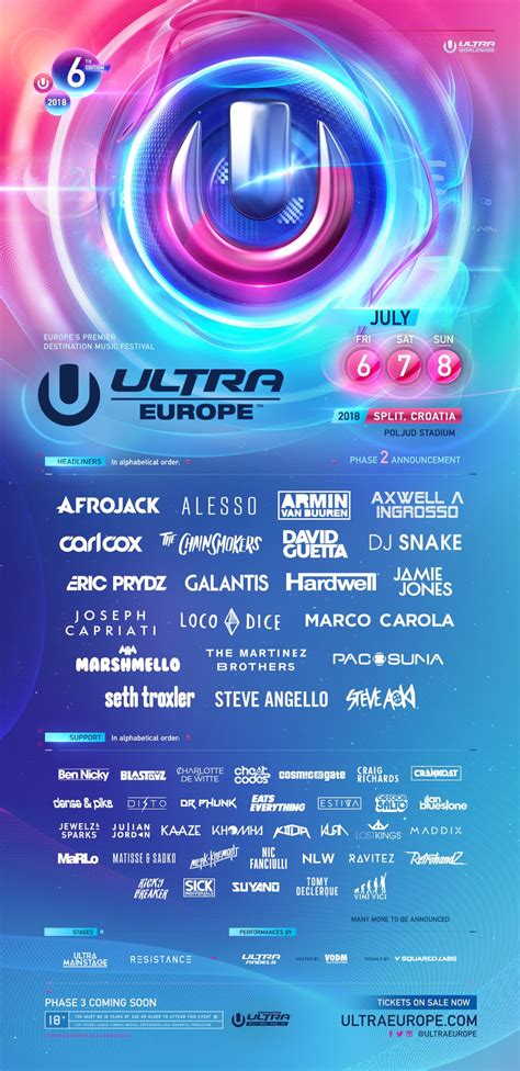 【ultra Europe 2018】第二弾ラインナップ発表！ Tokyoedm