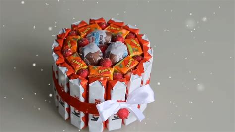 Торт из конфет своими руками за 19 шагов