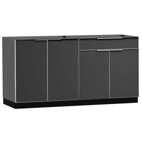 Newage Products Aluminum Slate 32 In 3 Drawer 32x335x23 In Outdoor