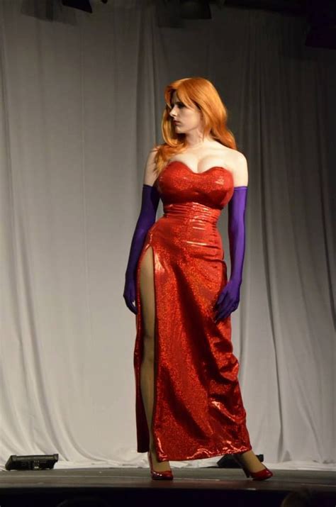 Jessica Rabbit Cosplay Red Formal Dress Mermaid Formal Dress Dresses