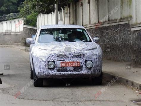 Tata Harrier Facelift Spied With Adas Team Bhp