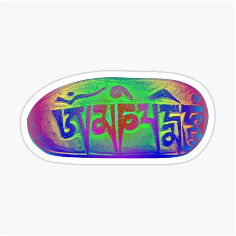 Om Mani Padme Hoon Sticker For Sale By Tsewangdorjee Redbubble