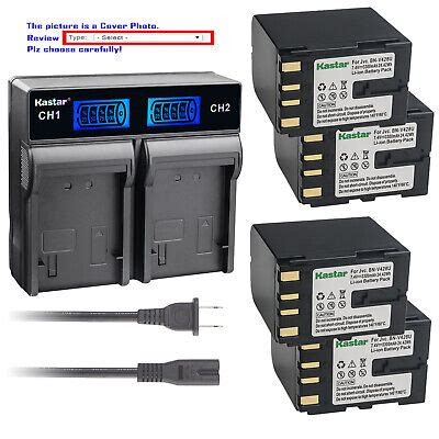 Kastar Battery LCD Rapid Charger For BN V428 JVC GR D50 GR D51 GR D53