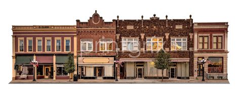 Digital Downtown Storefront Main Street Town Square Business Clipart