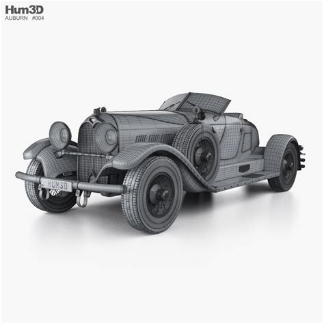 Auburn Boattail Speedster 8 115 1928 3D Model Vehicles On Hum3D