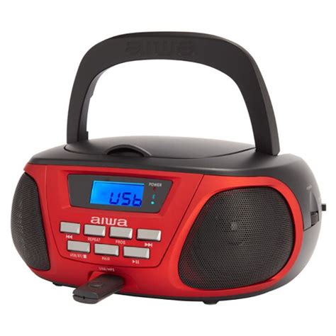 Aiwa BBTC 550RD Portable Bluetooth CD USB Cassette Radio On OnBuy