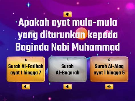 KUIZ NUZUL AL QURAN Quiz