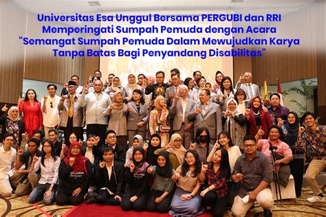 Universitas Esa Unggul Bersama Pergubi Dan Rri Memperingati Sumpah