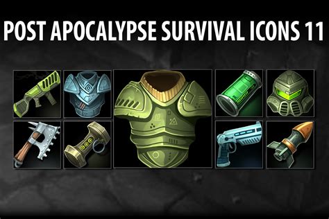 Post Apocalypse Survival Icons 11 2d Icons Unity Asset Store